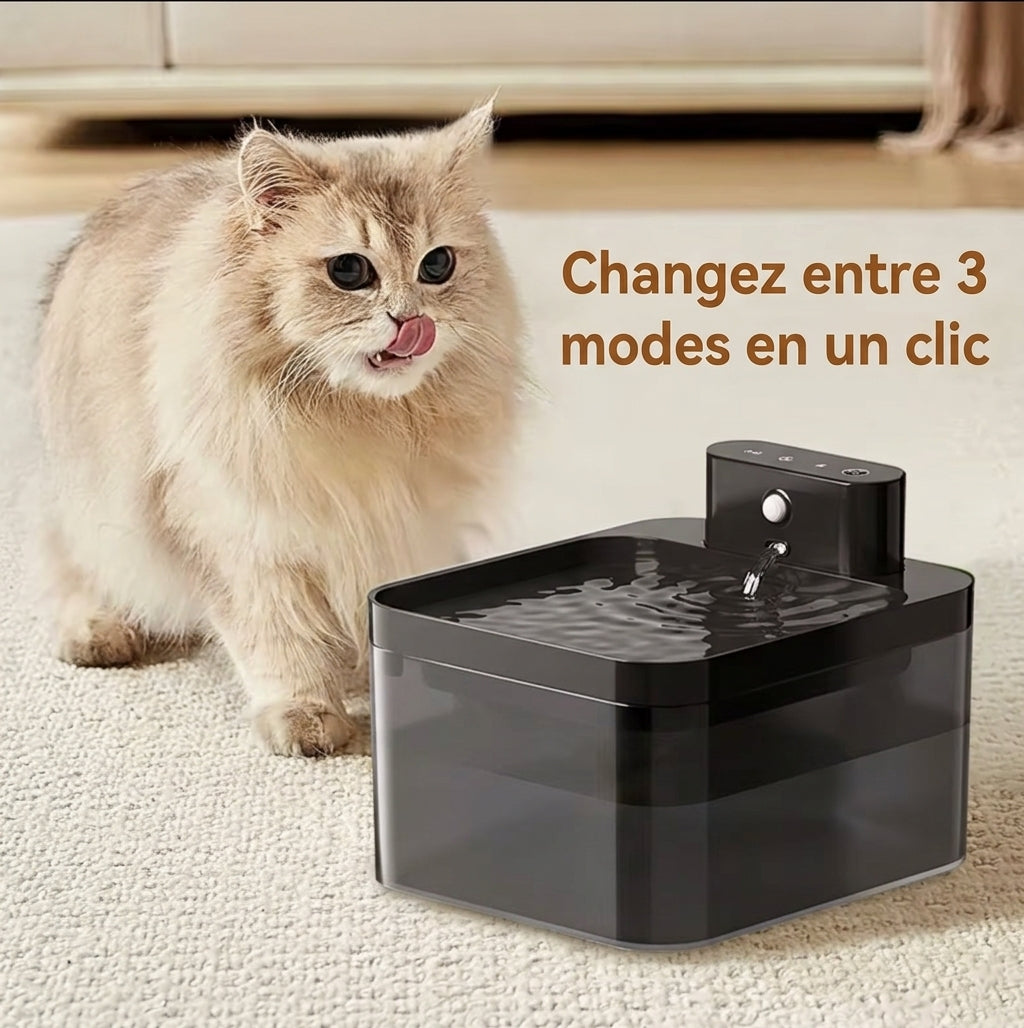 Fontaine pour chat avec plusieurs modes de fonctionnement